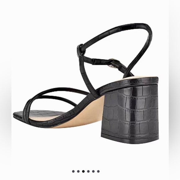 Nine West!😎Grayce 3-block heel sandals/blk-size-10 - Picture 9 of 10